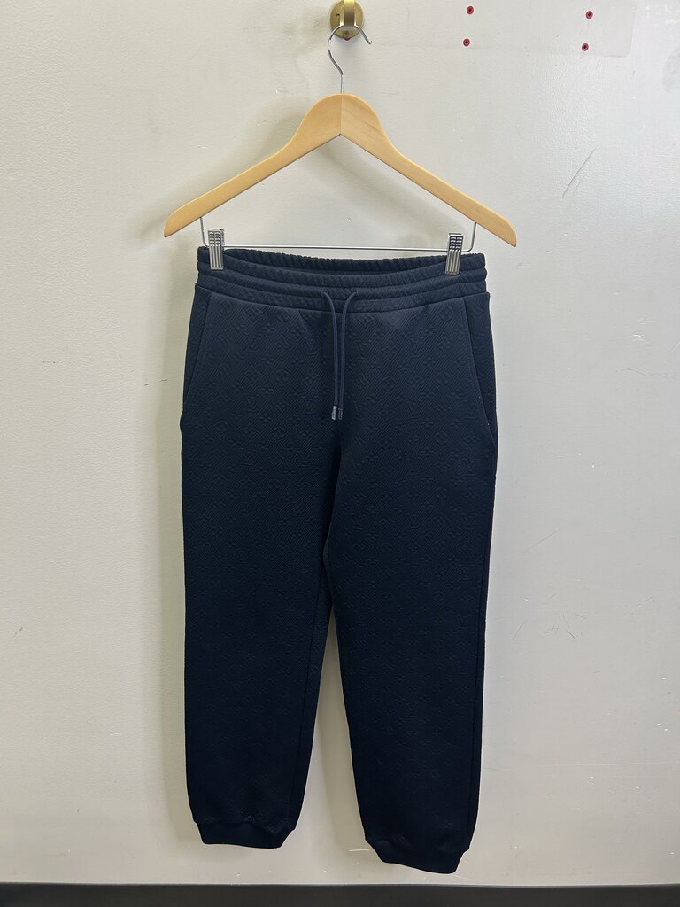 Preowned Louis Vuitton Monogram Navy Sweatpants Size Small