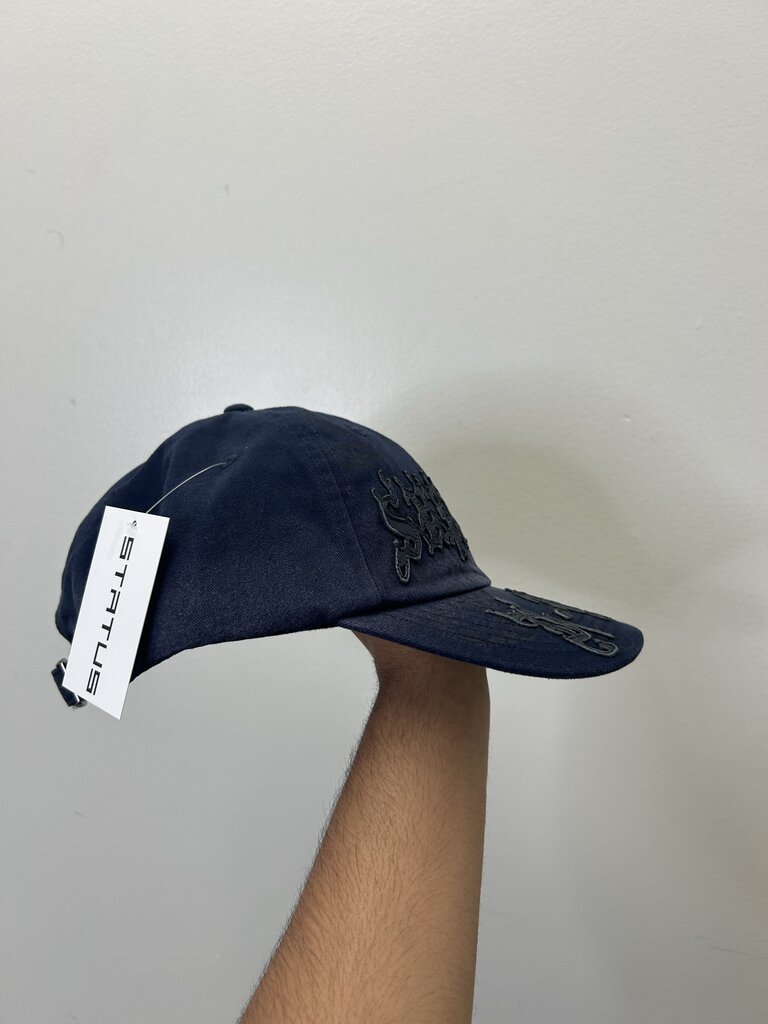 New Supreme Leather Patch Black Hat