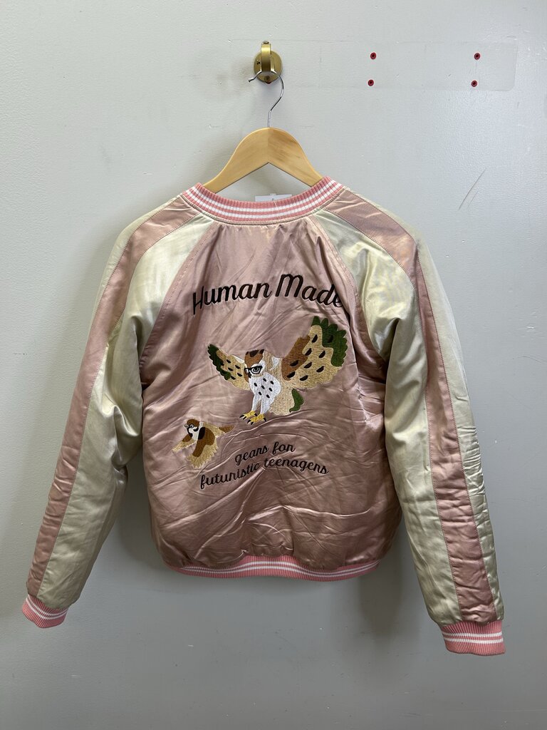 Preowned Human Made Green Pink Bomber Jacket Sz.Medium