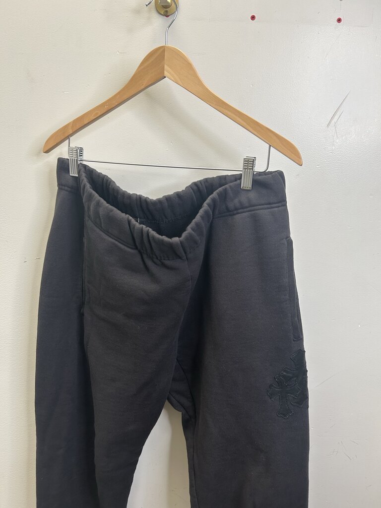 Preowned Chrome Hearts Paper Jam Black Sweats szL