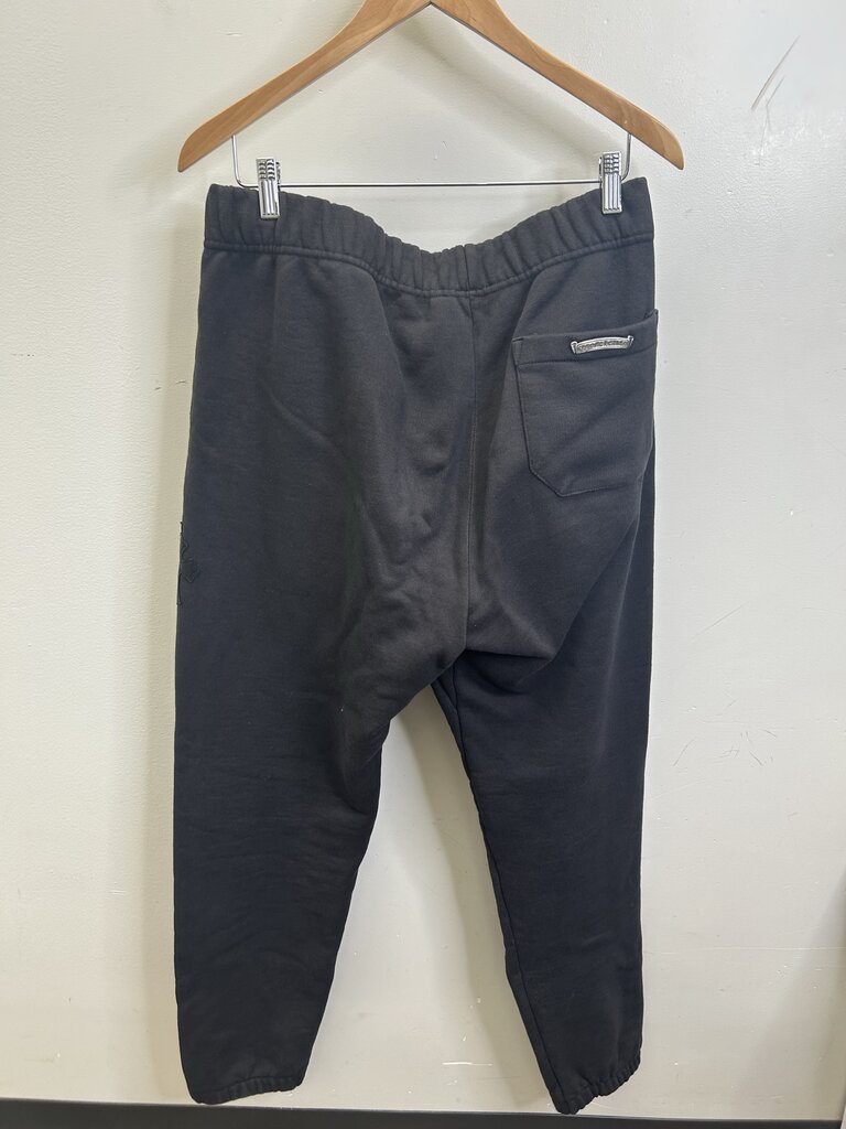 Preowned Chrome Hearts Paper Jam Black Sweats szL