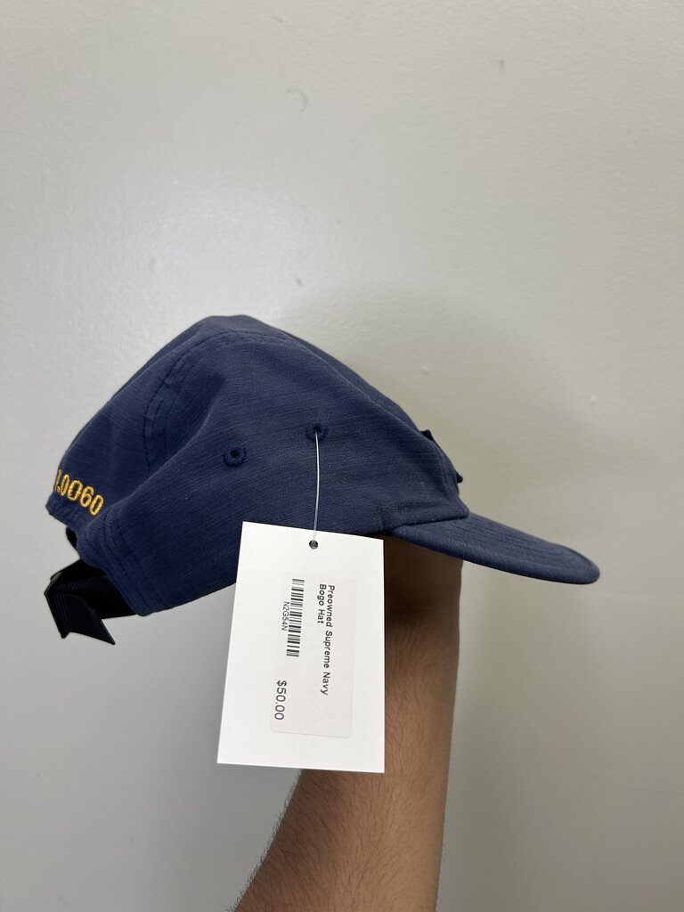 Preowned Supreme Navy Bogo Hat