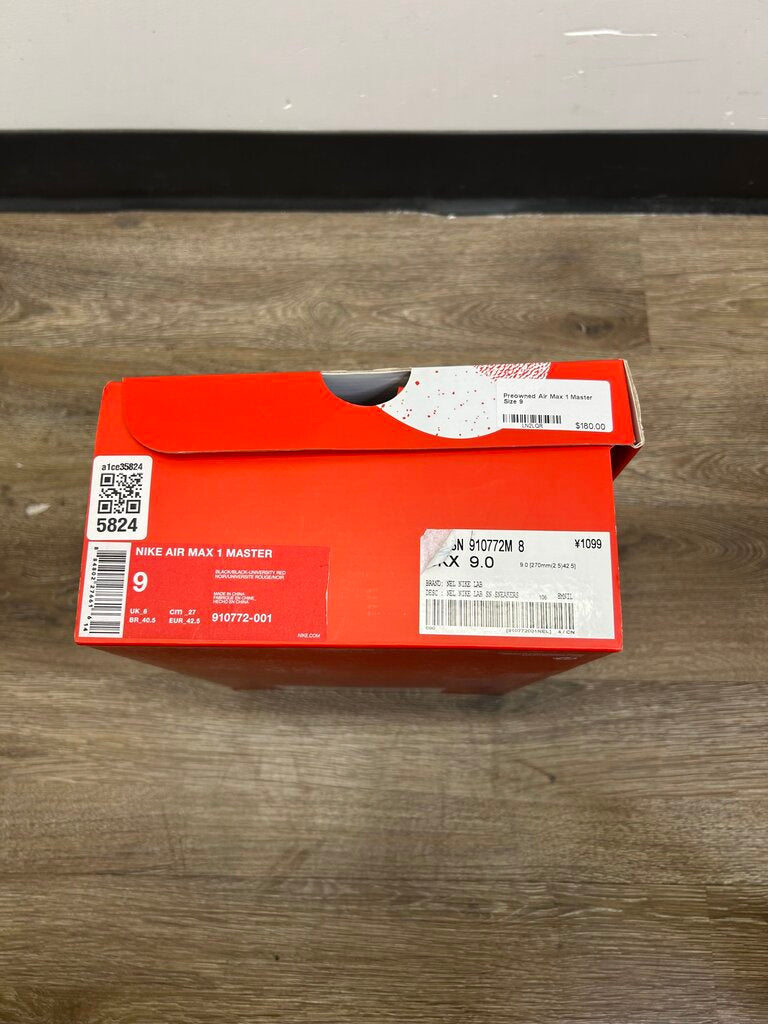Preowned Air Max 1 Master Size 9