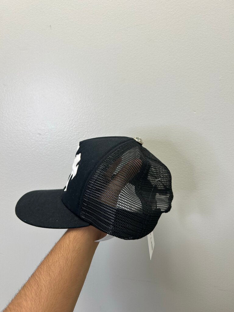 Preowned Chrome Hearts Black Cemetery Hat