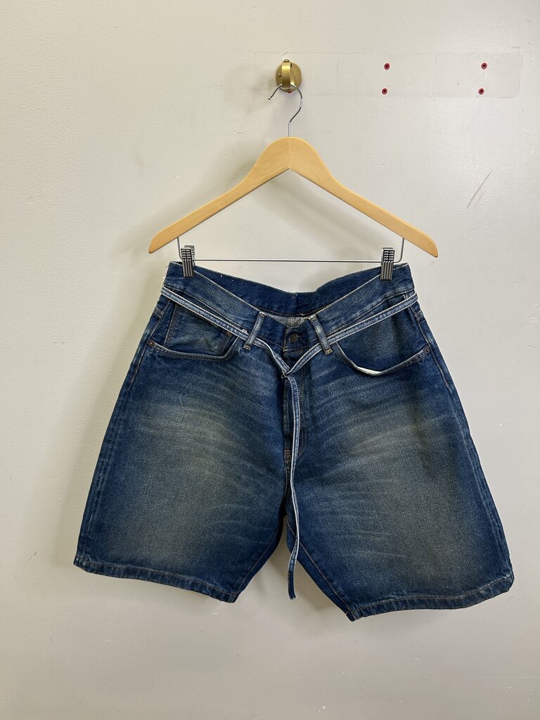 New Acne Studios Dark Wash Jean Shorts Size 36