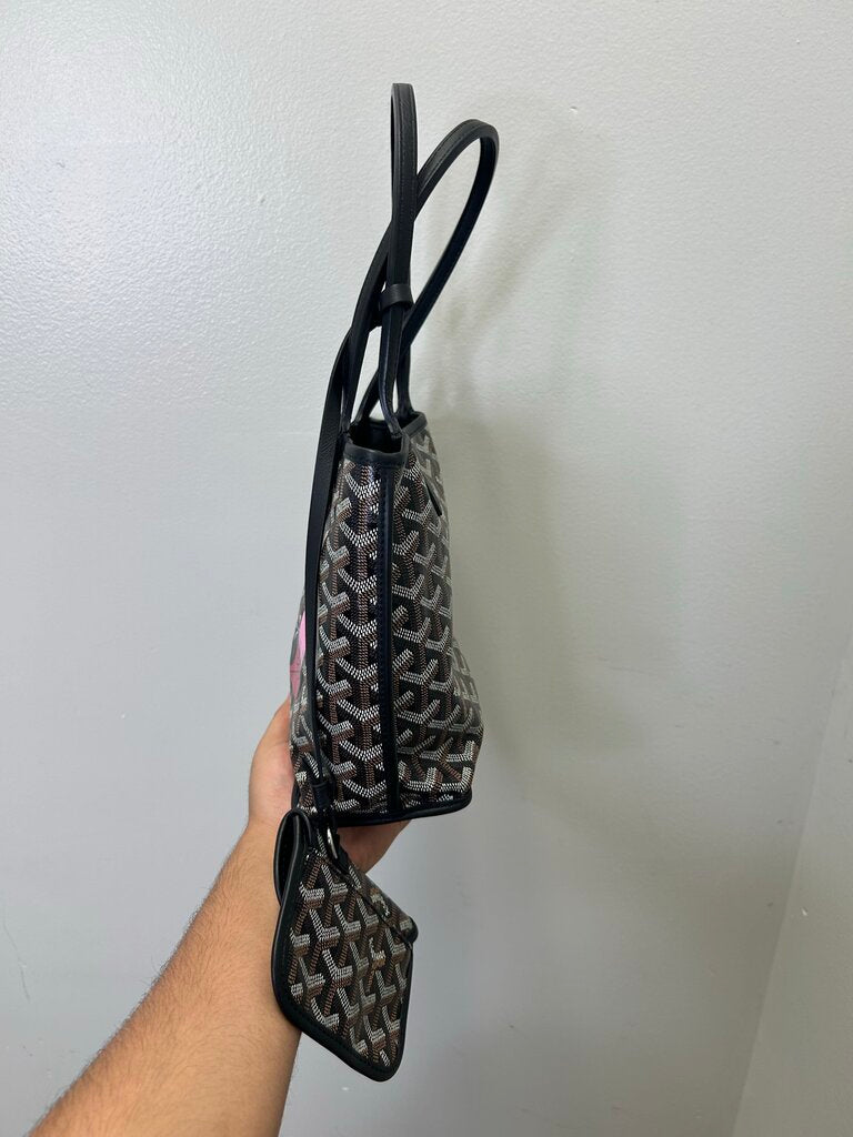 New Goyard Mini Anjou Dog Painting Tote
