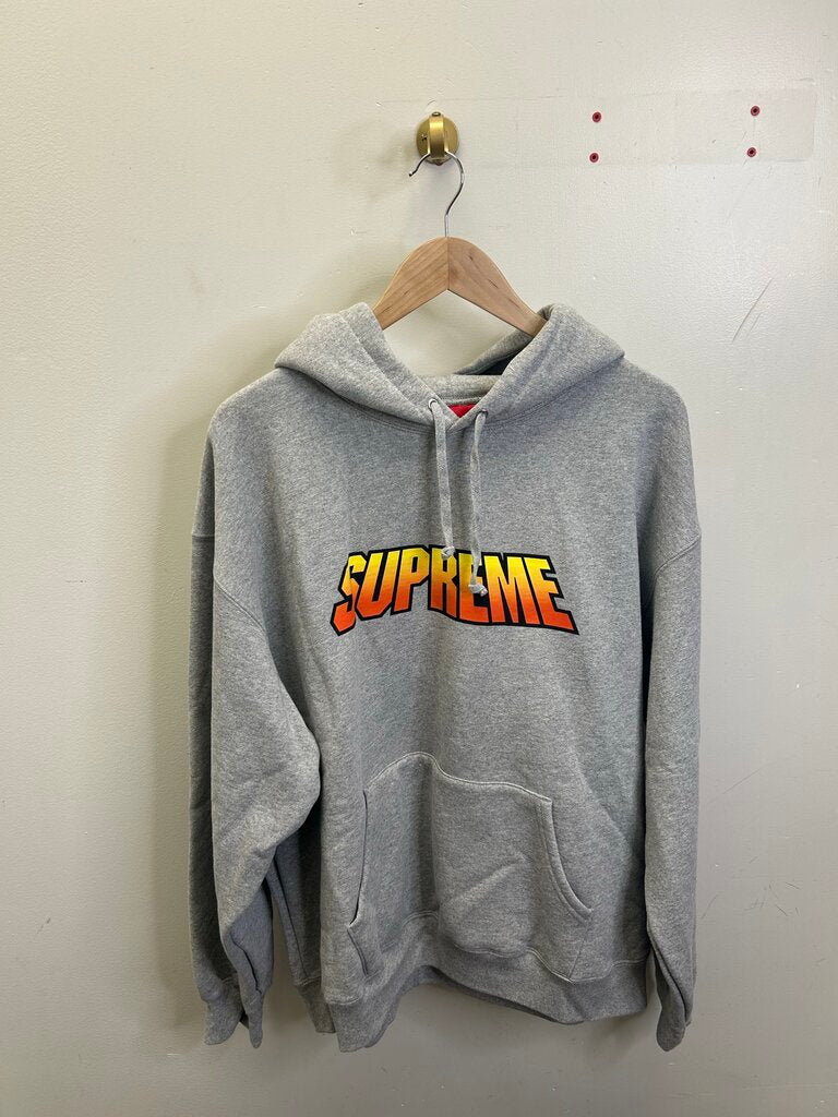 New Supreme Grey Gradient Hoodie sz.XL