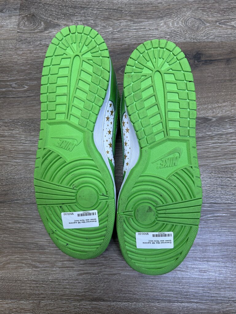 Preowned Nike SB supreme Green size 13(no box)