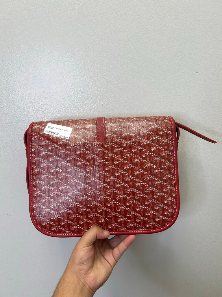 Preowned Goyard Belvedere PM Red