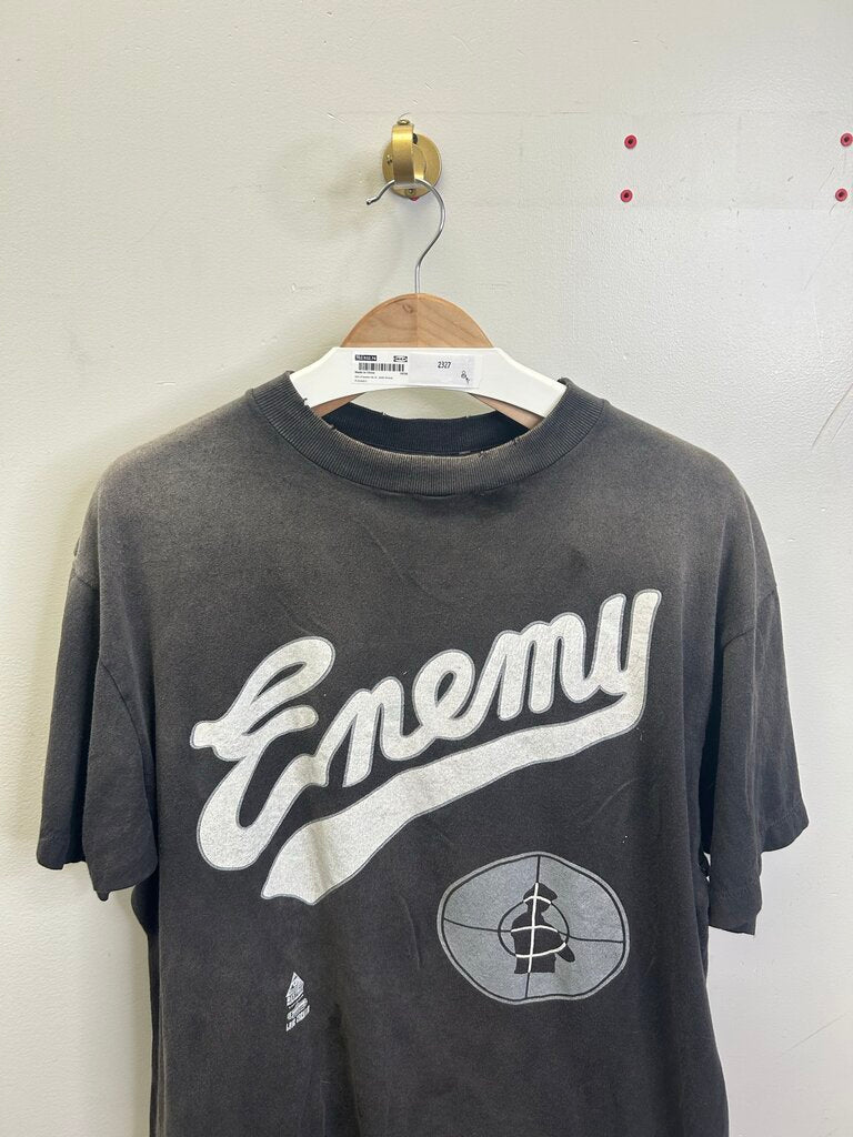 Preowned Saint Michael Public Enemy Grey Tee size M