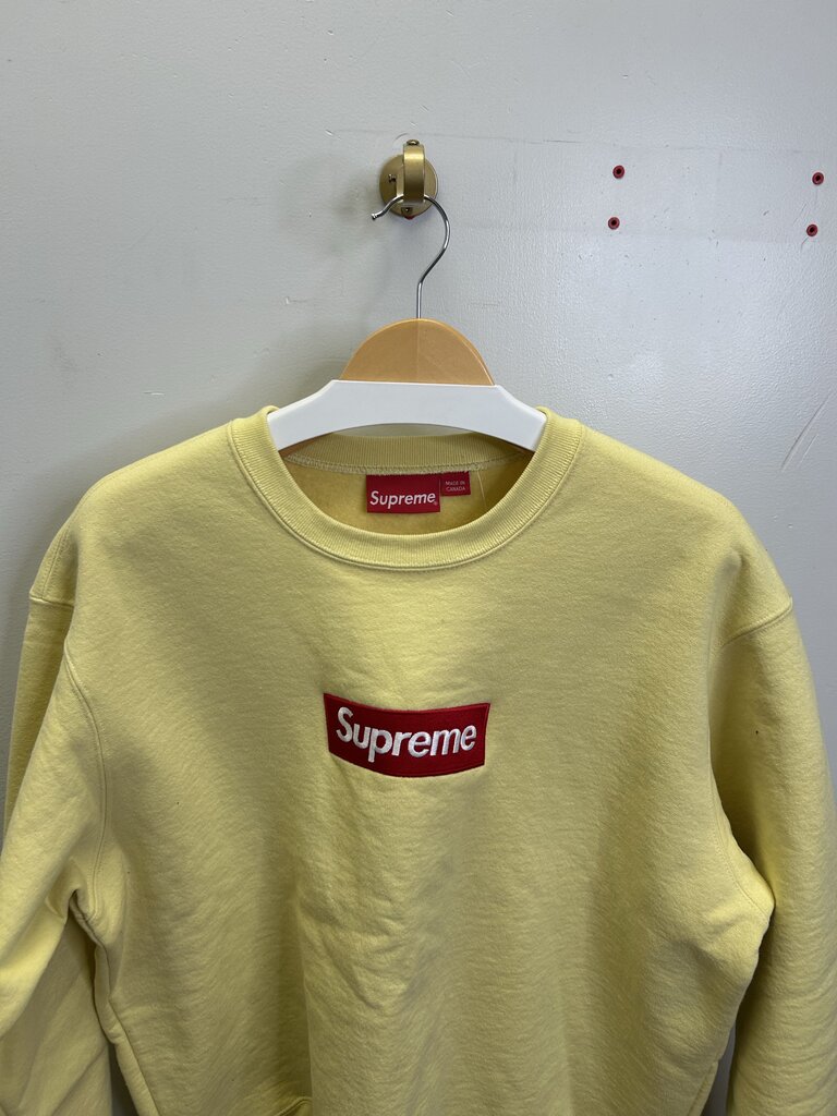 Preowned Supreme Yellow Bogo Crewneck Size Small