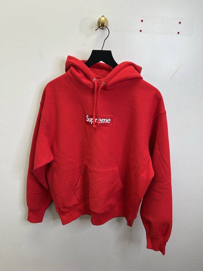 Preowned Supreme Red Bogo Hoodie Size Small