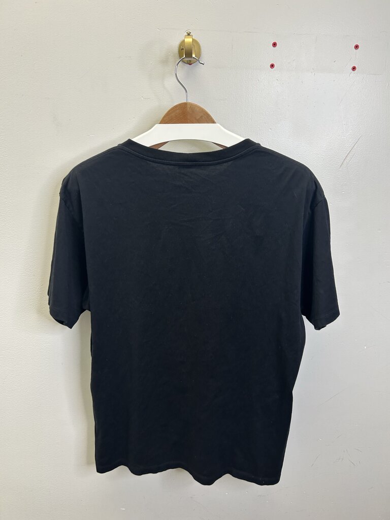 Preowned Celine Paris Cream Studded Black Tee sz.XL