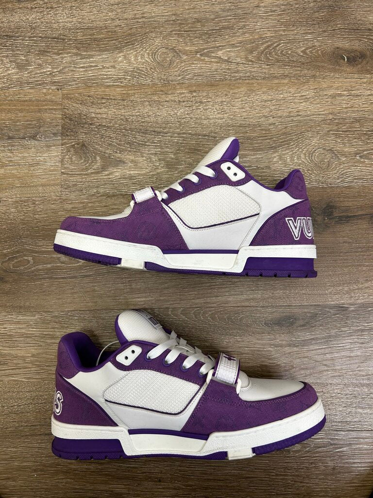 Preowned Louis Vuitton Purple Trainer size 8(10)