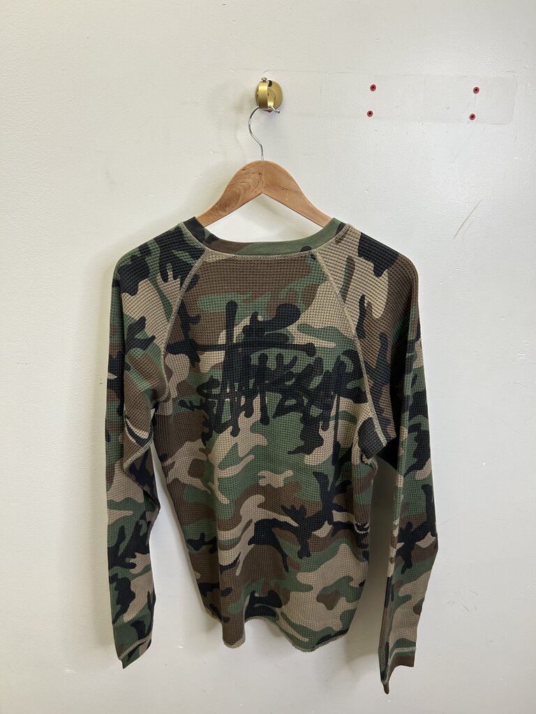 New Stussy Camo Waffle Thermal sz.S