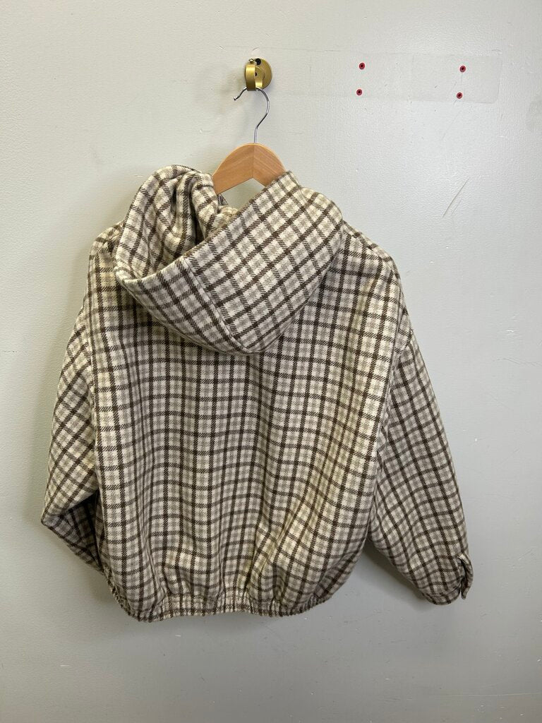 Preowned Miu Miu Brown Plaid Jacket size S/M