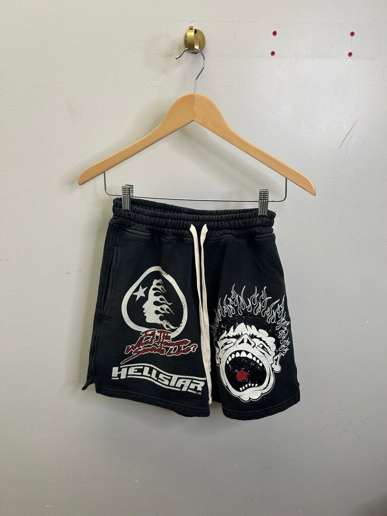 New Hellstar Records Black Shorts Size XL