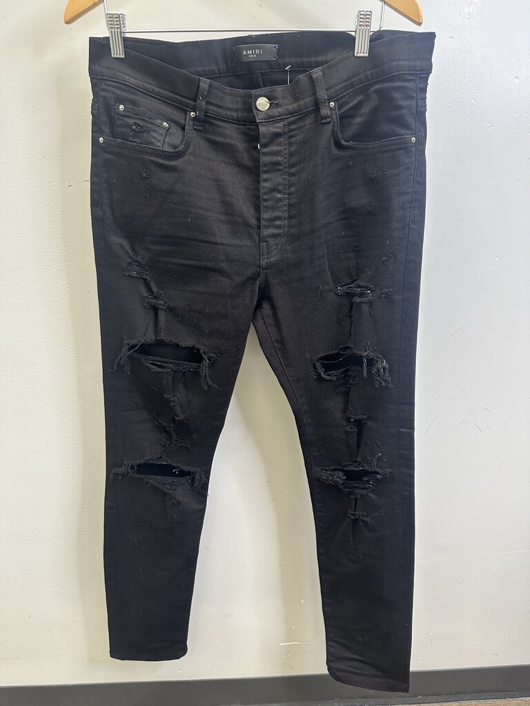 Preowned Amiri Black Denim Size 36