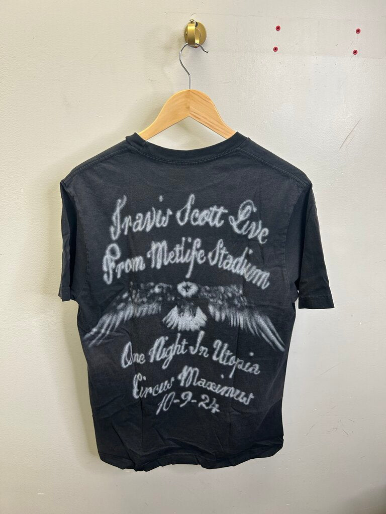 New Travis Scott Airbrush Black Liberty Tee Size Small