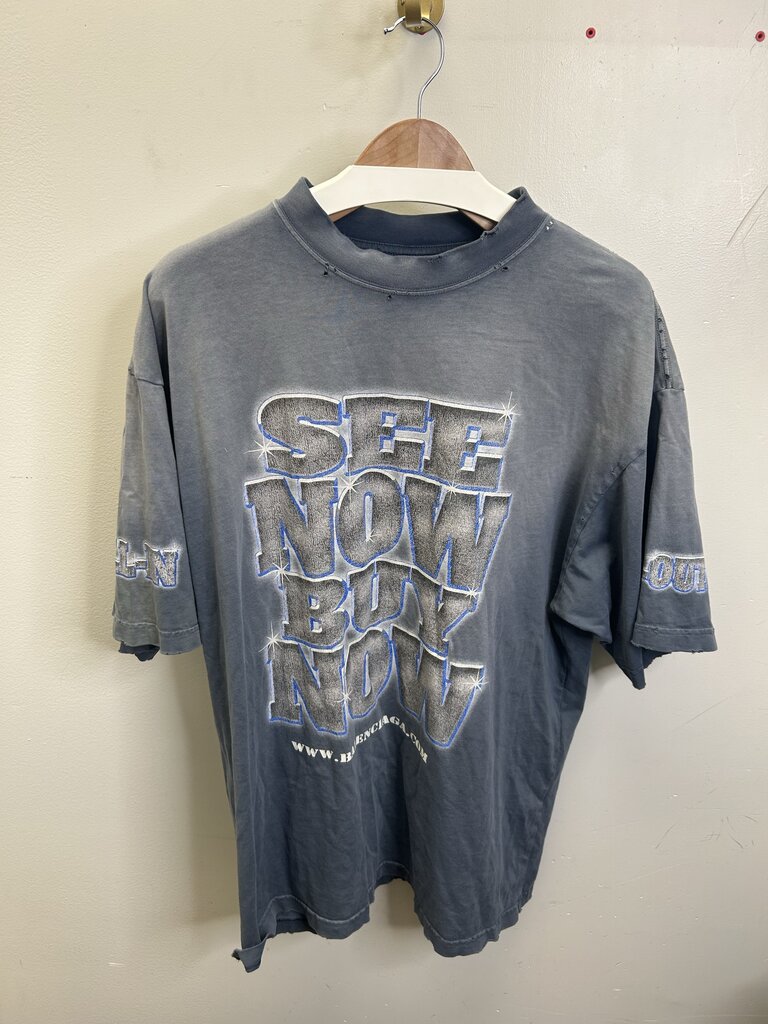 Preowned Balenciaga Stone Cold Tee Size Large