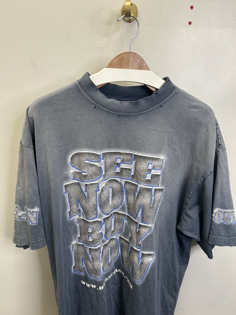 Preowned Balenciaga Stone Cold Tee Size Large