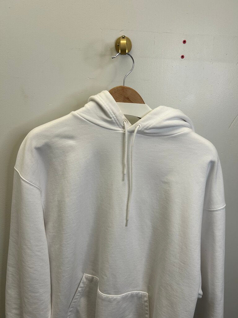 Preowned Balenciaga White Hoodie Size Small