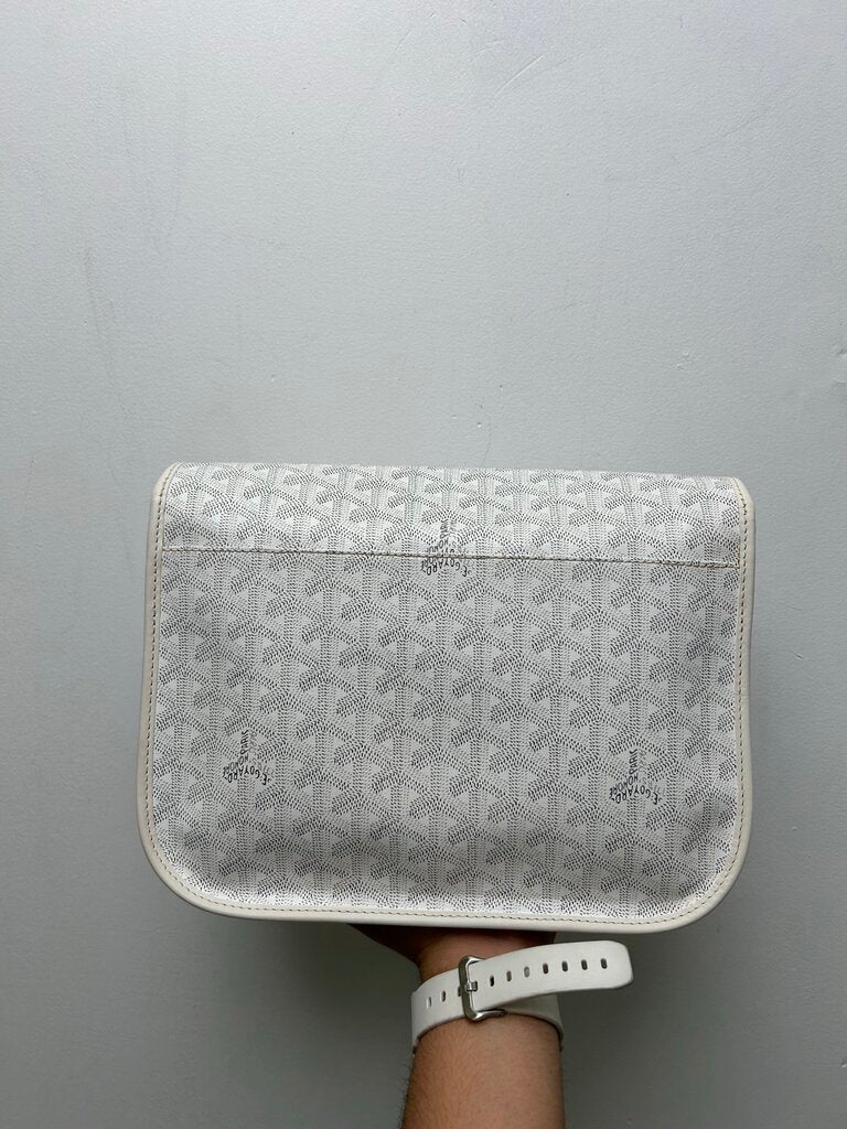 New Goyard Double Strap Belvedere White