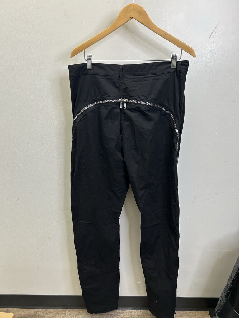 Preowned Rick Owens Black Banana Zipper Pants sz. 32