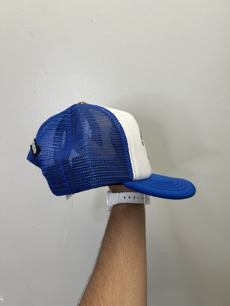 Preowned Chrome Heart Blue Paper Jam Trucker