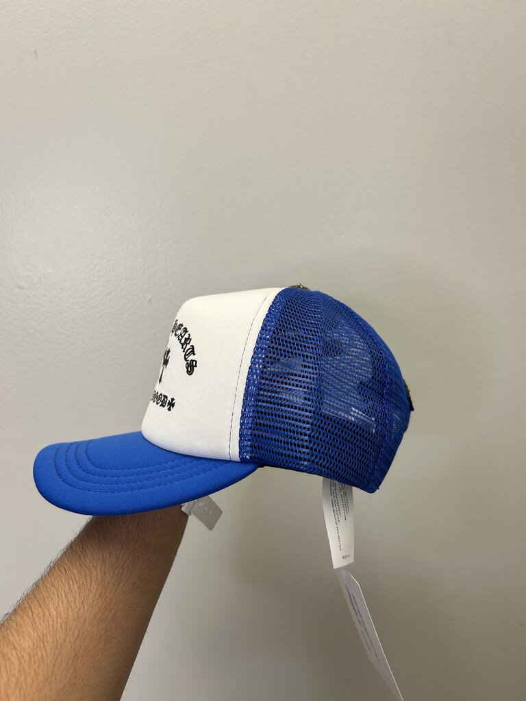 Preowned Chrome Heart Blue Paper Jam Trucker