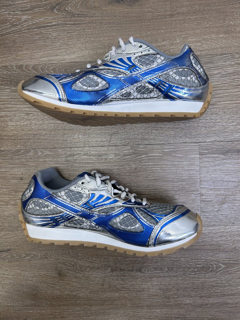 Preowned Bottega Orbit Blue Silver Sz.43