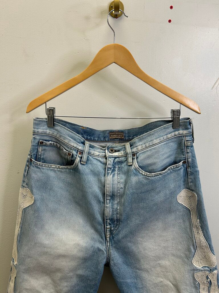 Preowned Kapital Lightwash Bone Denim size 36