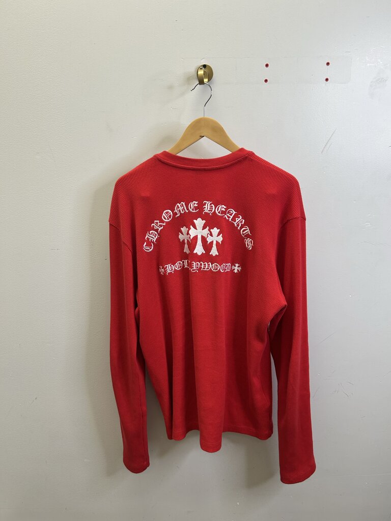 Preowned Red Chrome Hearts Thermal sz.XL