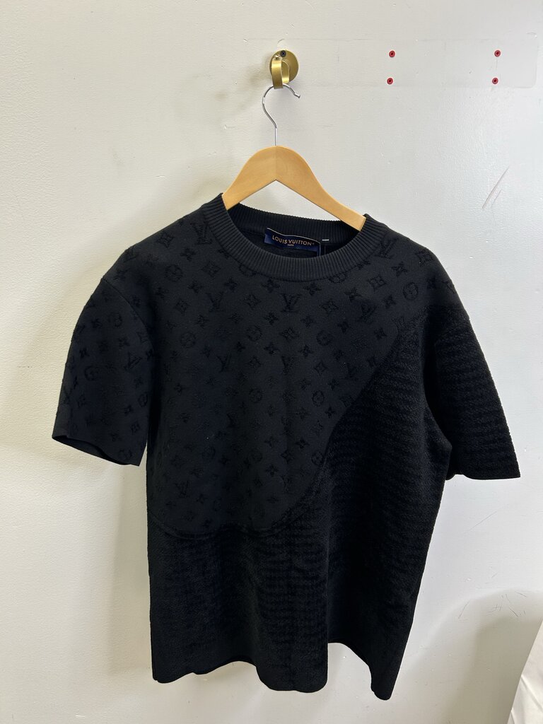 New Louis Vuitton Cashmere Black Monogram Damier Shirt size L