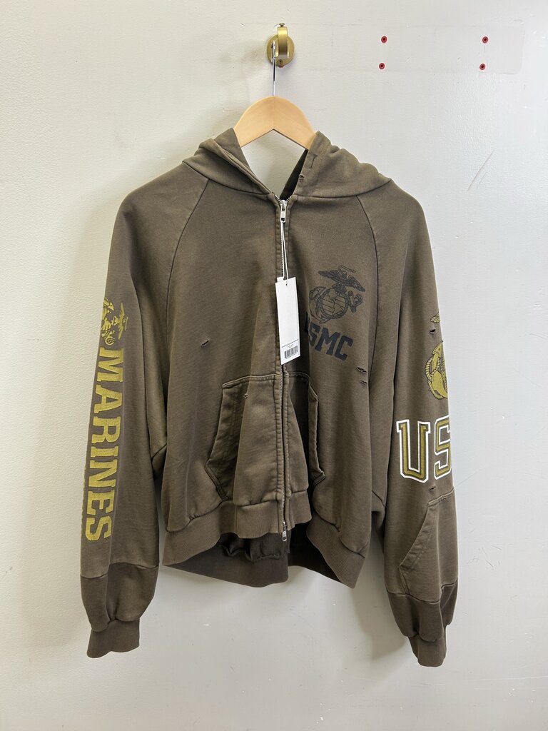 New Project G/R USMC Olive Zip Up size M