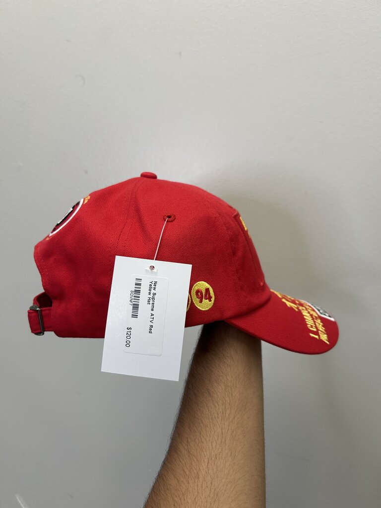 New Supreme ATV Red Yellow Hat