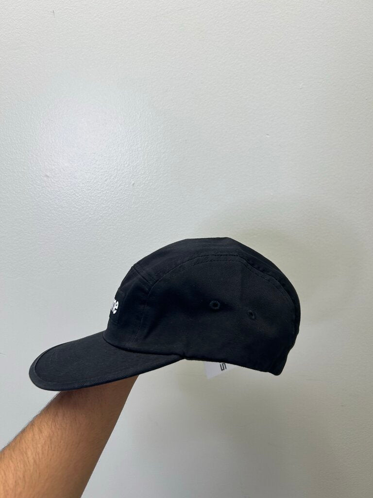 New Supreme Black White Camp Cap