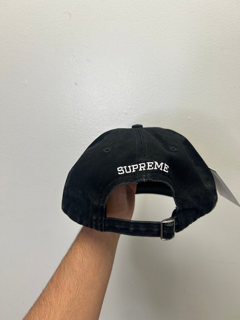 New Supreme Faded S Logo Cap Black