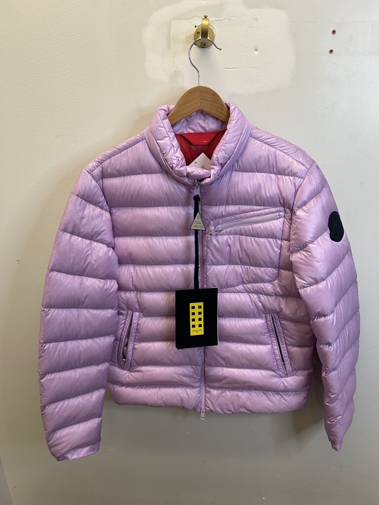 New Moncler Pink Puffer Jacket Size 4