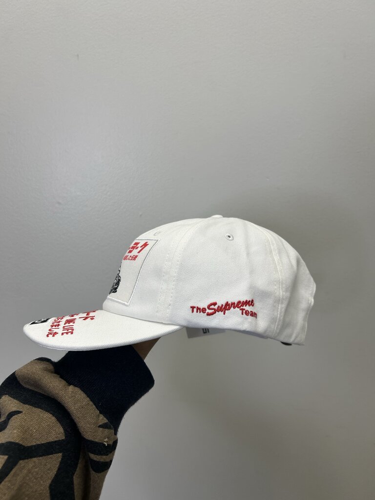 New Supreme White Red ATV Cap