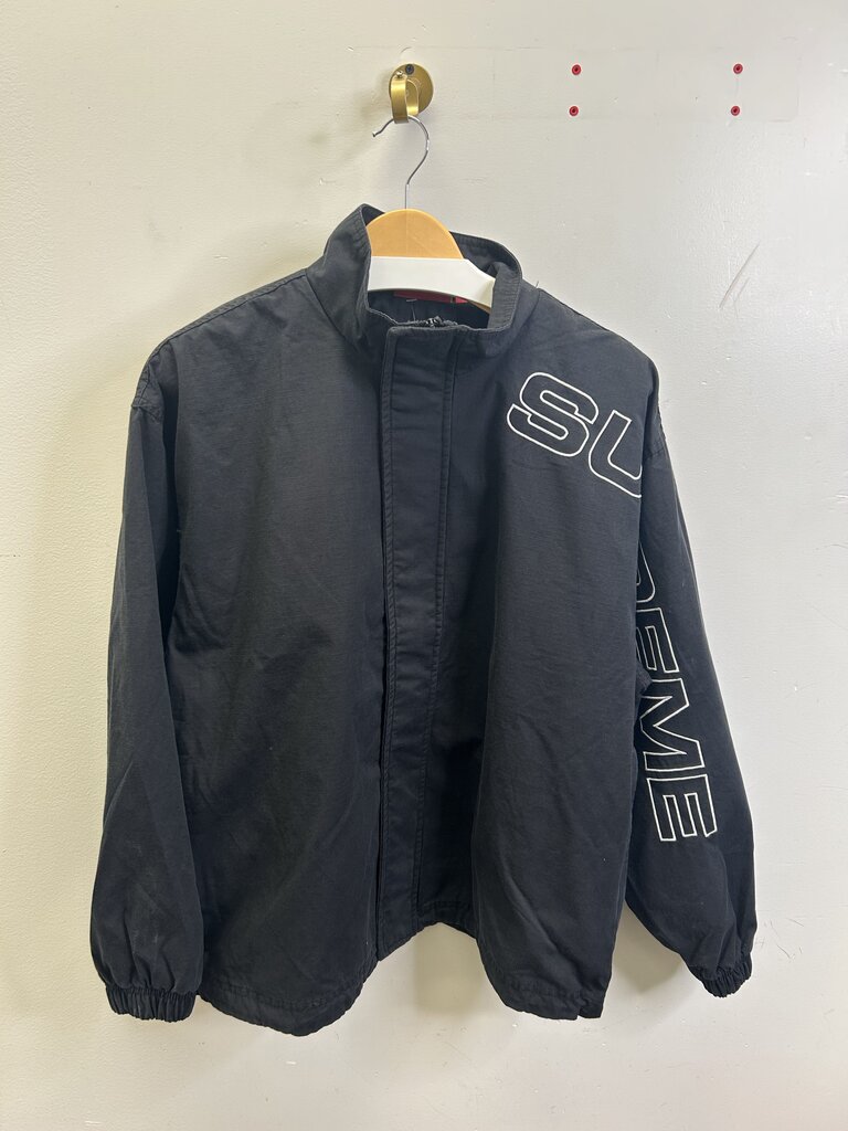 New Supreme Black Track Jacket Size Small