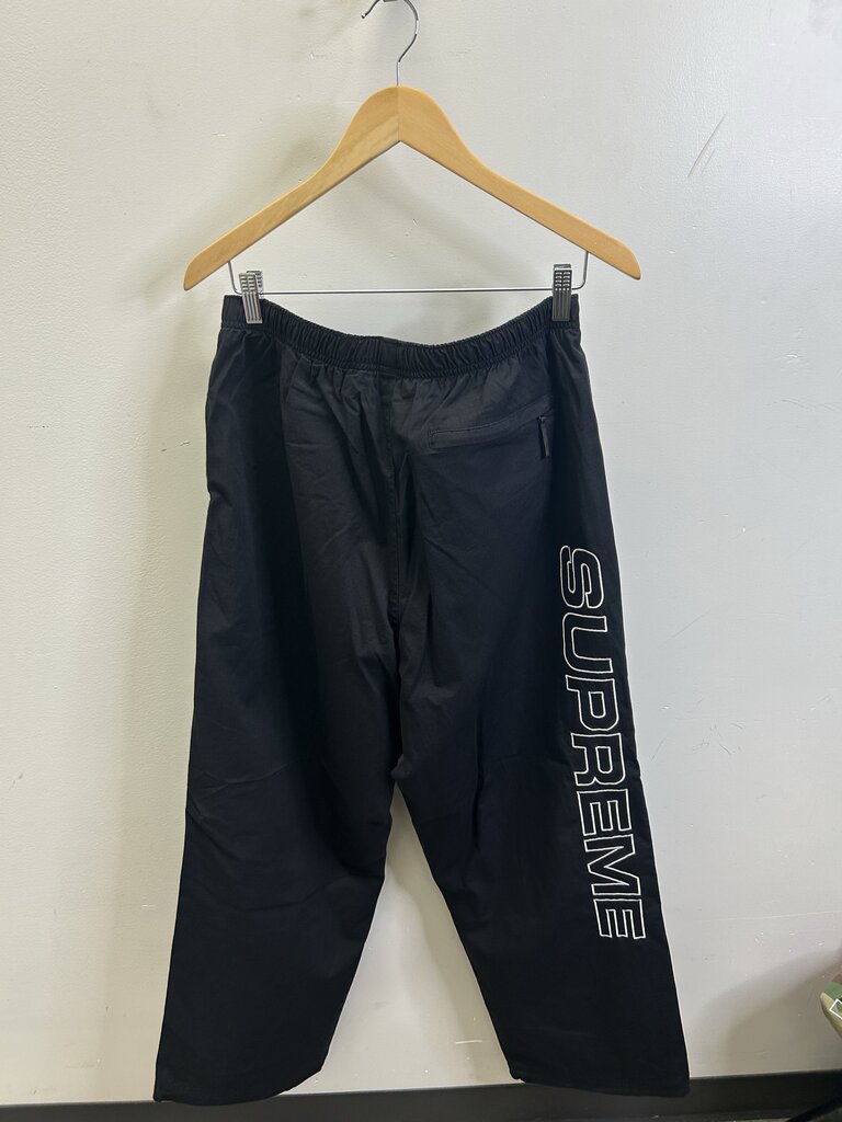 New Supreme Black Track Pants Size Large