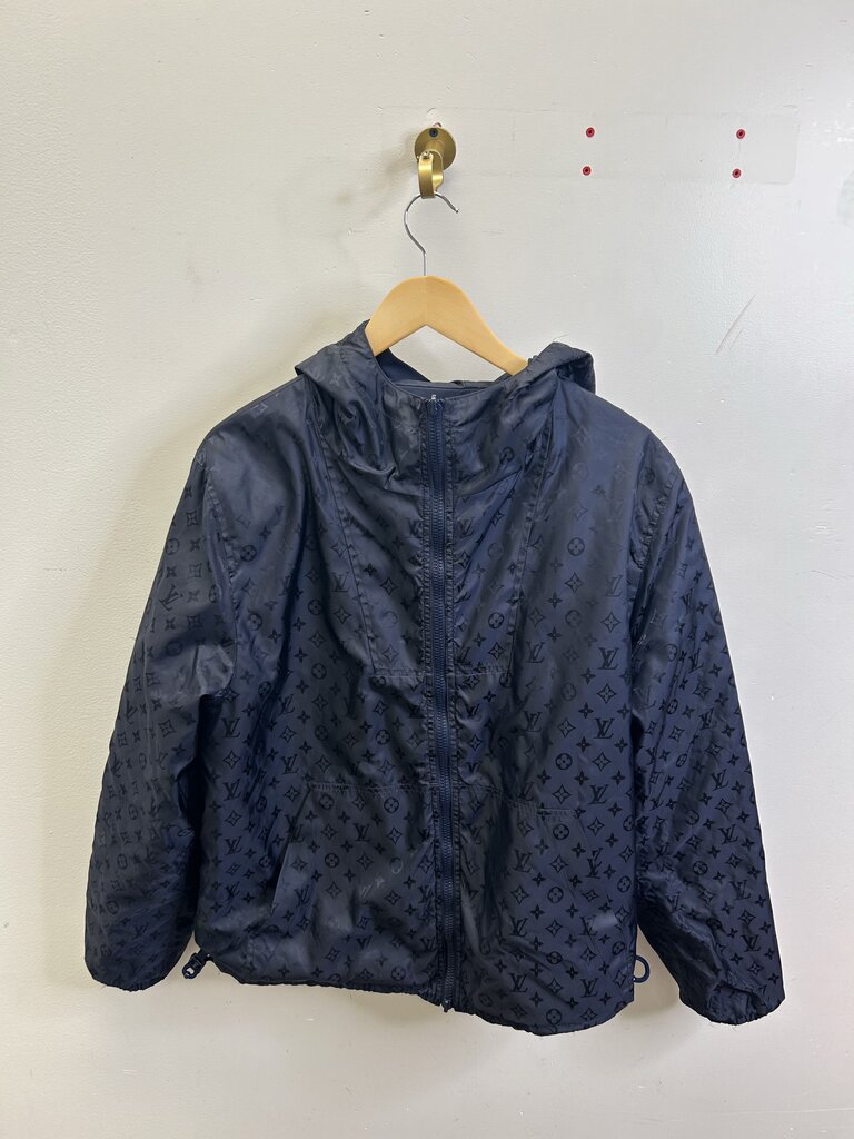 Preowned Louis Vuitton Monogram Navy Windbreaker size 50(M/L)
