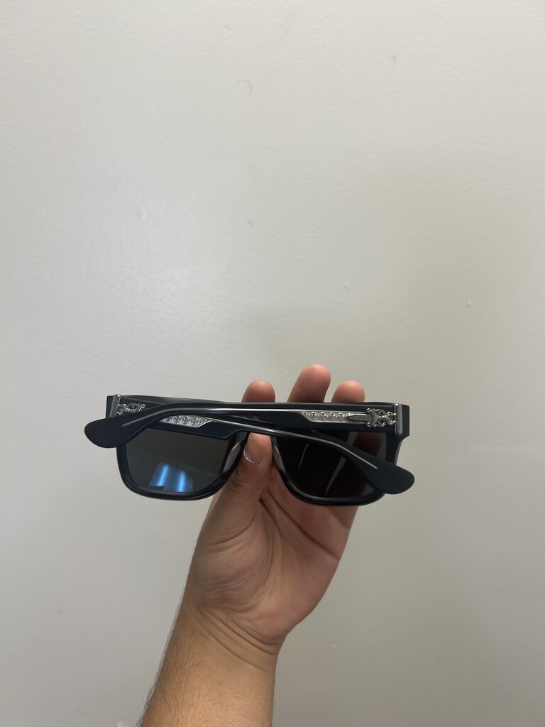 New Chrome Heart Matt Black Silver Box Officer Frames