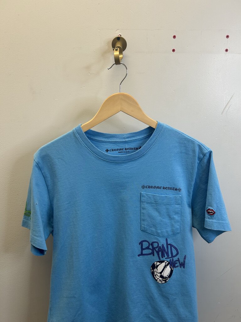 Preowned Chrome Hearts Matty Boy Brand New Blue Tee sz.M