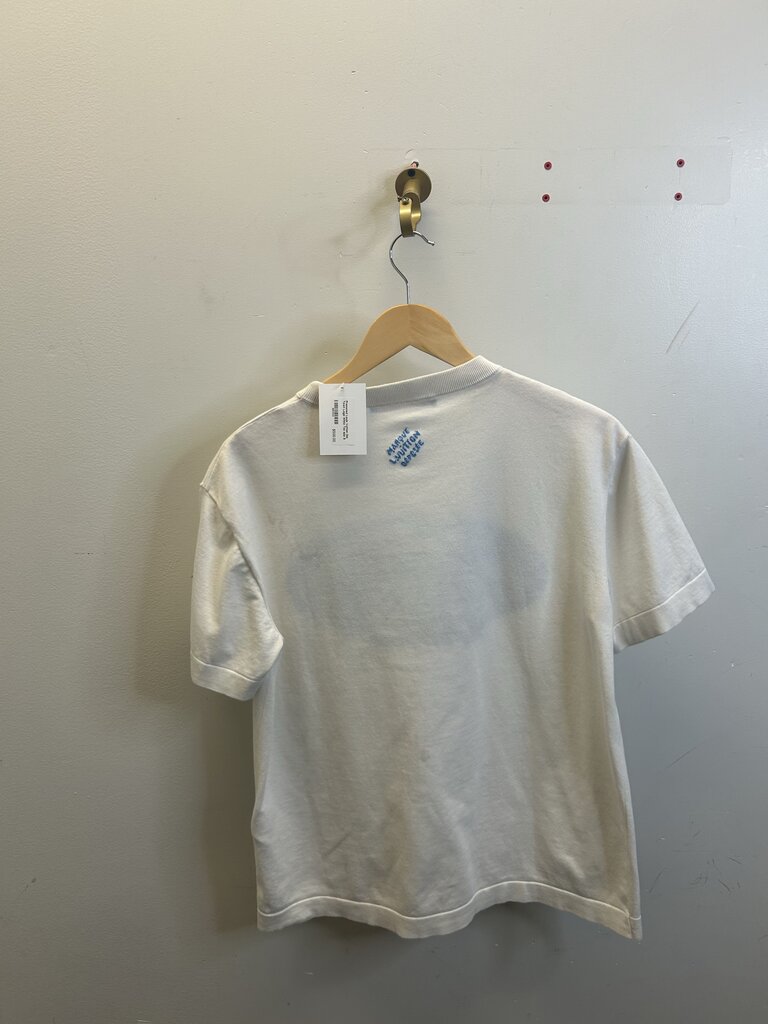 Preowned Louis Vuitton Old Town Logo White Tee size S