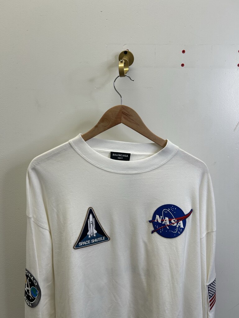 New Balenciaga Nasa White L/S Size XXL