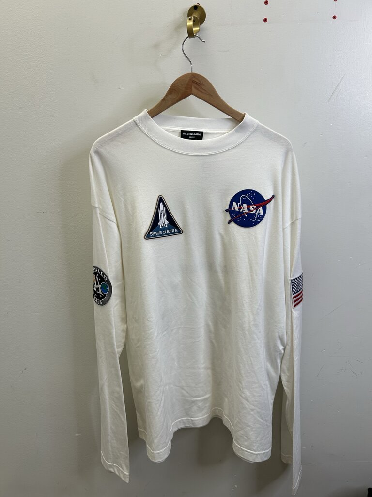 New Balenciaga Nasa White L/S Size XXL