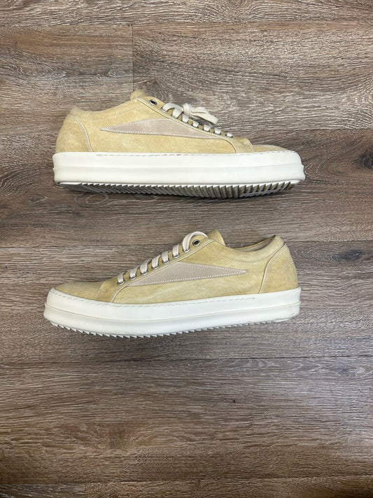Preowned Rick Owens Tan DRKSHDW Vans size 44