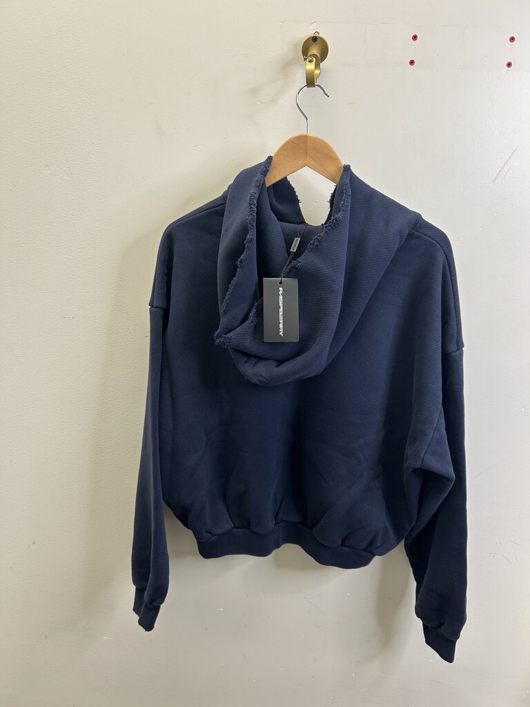 New Gv Gallery Navy Zip Up Hoodie sz.Small